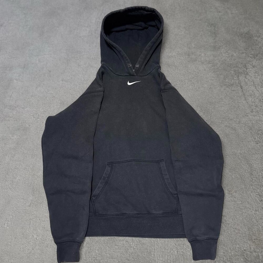 Y2K Nike Center Swoosh Logo Graphic Pullover Hoodie Men’s XL